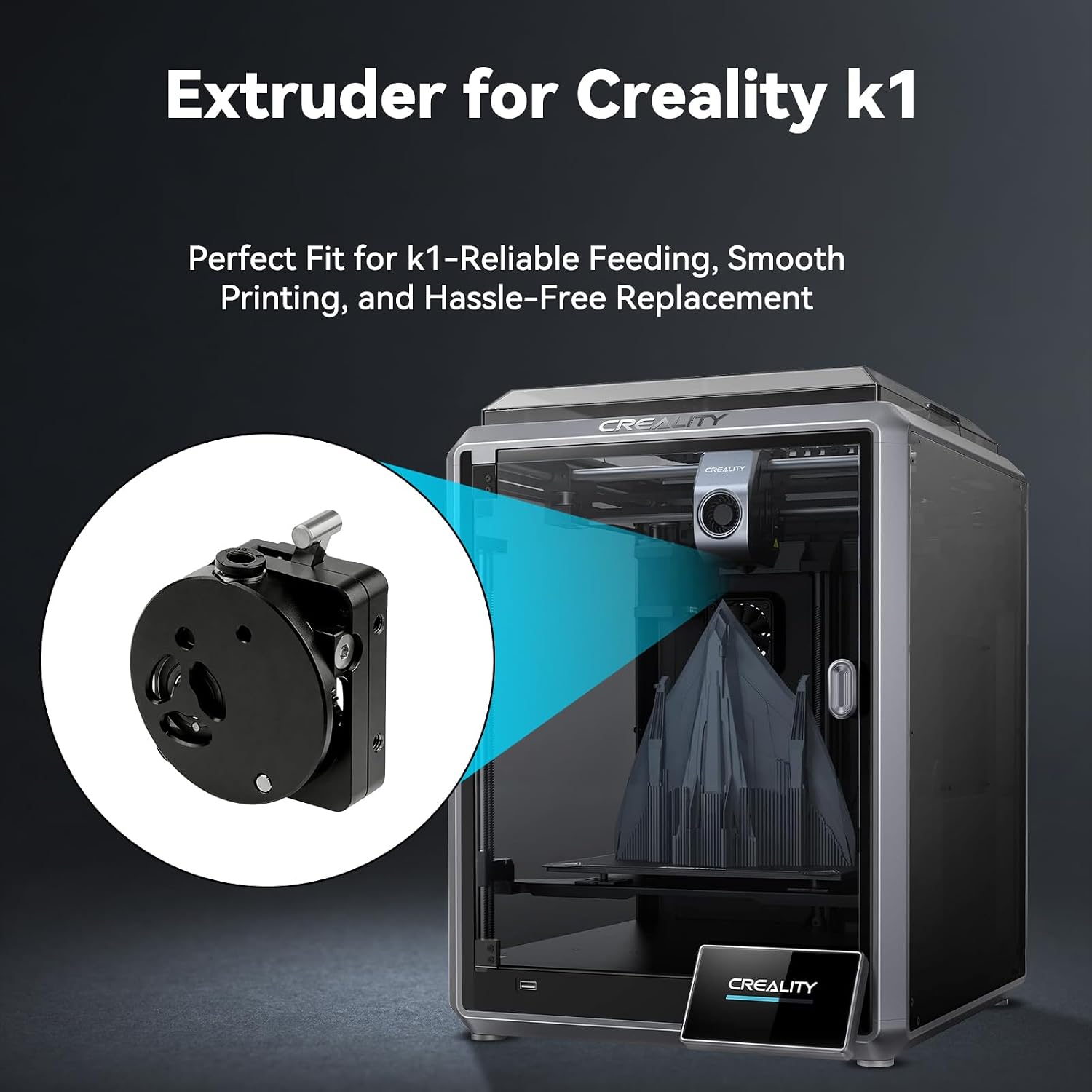 K1 SE V3 Plus 3D yazıcı için g - Direct Drive Dual Gear Extruder High Speed incelemesi ve fiyatı