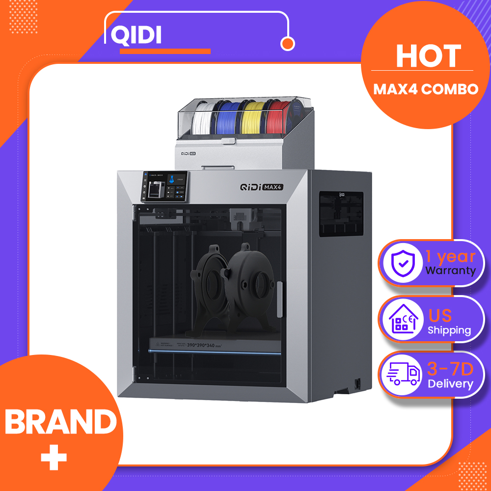 QIDI Max4 Combo 3D Yazıcı, 16  - Direct Drive Dual Gear Extruder High Speed incelemesi ve fiyatı